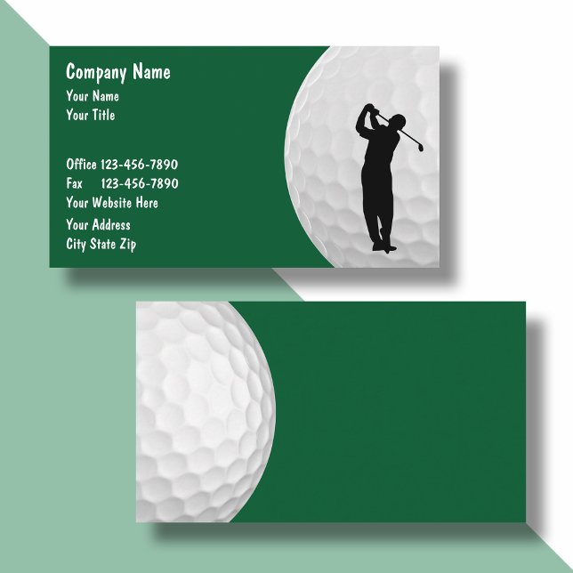 Golf Sports Theme Business Card (Creator Uploaded)