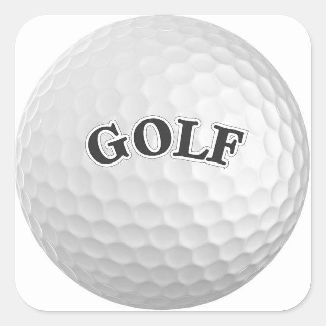 Golf Square Sticker (Front)