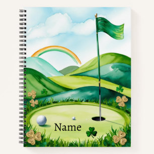 Golf St. Patrick’s Day Golf Course  Notebook