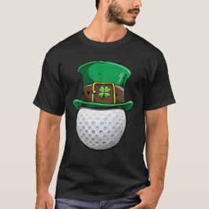 Golf St Patricks Day Ball Leprechaun Sports Gifts T-Shirt