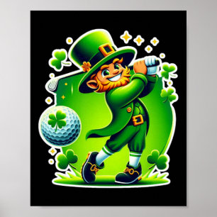 Golf St Patricks Day Golf Irish Golfing 1 Poster