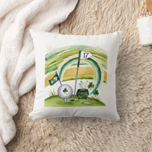 Golf St. Patrick's Day Golf themed for Golfer Cushion