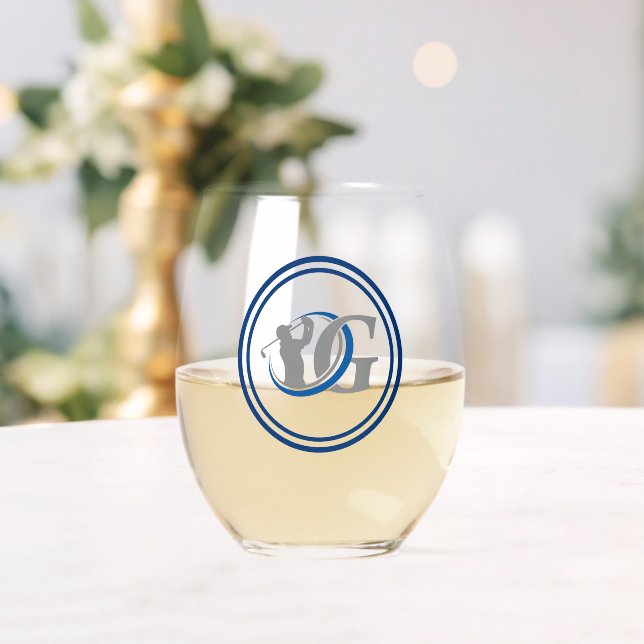 Golf Stemless Wine Glass (Insitu (Wedding))