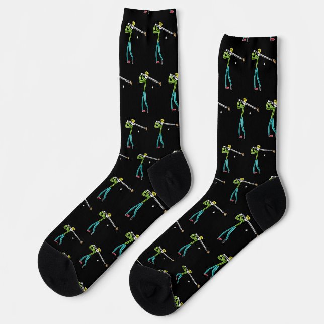 Golf Stickman Socks (Left)