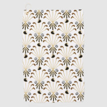 Golf Sticks | Gold + Black. White