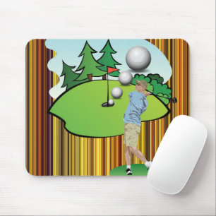 Golf Stripe Mouse Pad! Mouse Pad