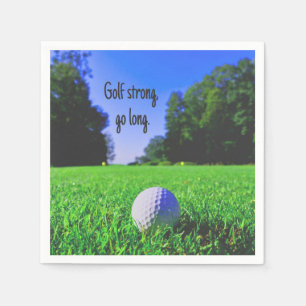 Golf strong go long grass golf ball napkin