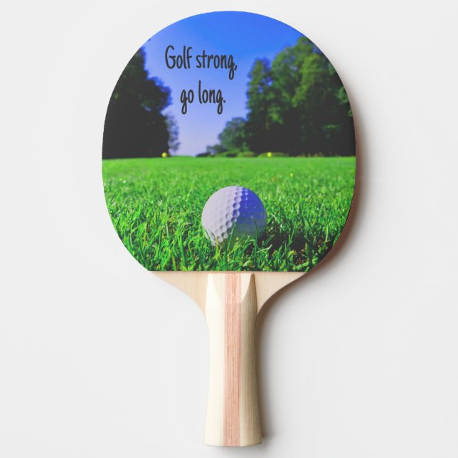 Golf strong go long grass golf ball ping pong paddle (Front)