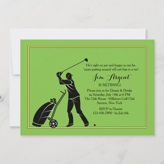 Golf Swing Invitation (Front)