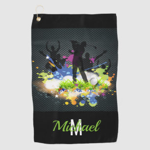 Golf Swing Supporters Custom Modern Golfer Golf Towel