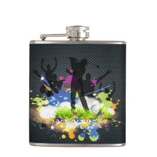 Golf Swing Supporters Custom Modern Golfer Hip Flask