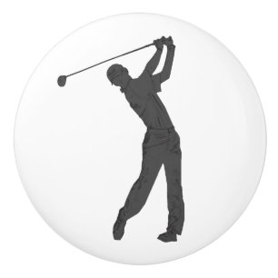 Golf Swinger Customisable Ceramic Knob
