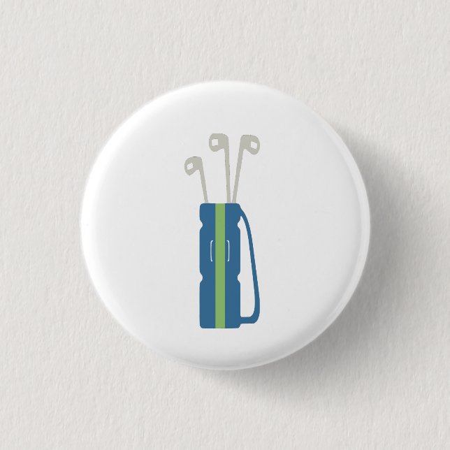 Golf Symbol 3 Cm Round Badge (Front)
