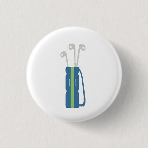 Golf Symbol 3 Cm Round Badge