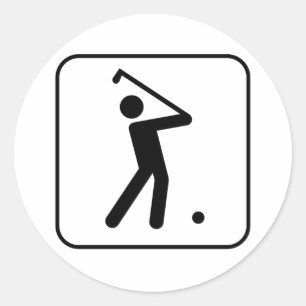 Golf Symbol Sticker