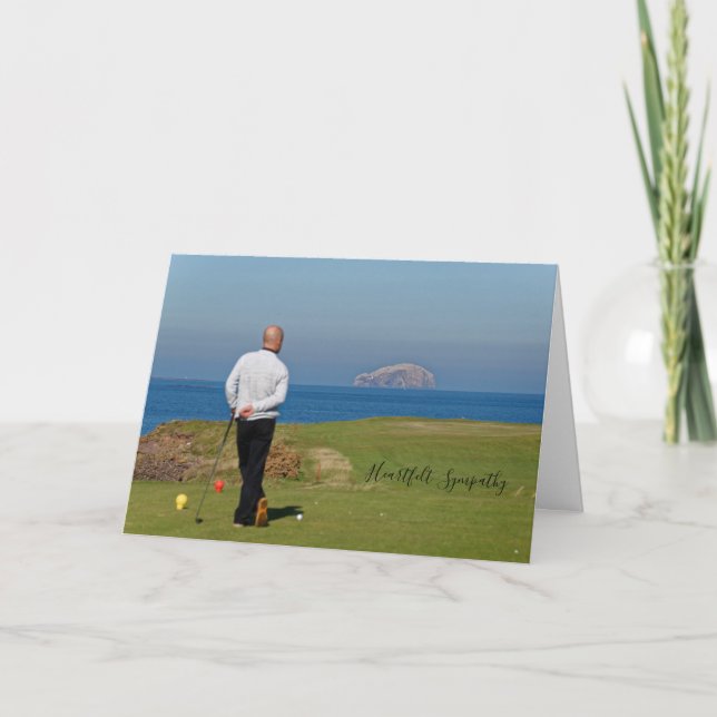 Golf Sympathy Card (Front)