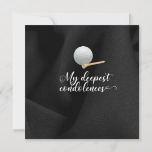 Golf sympathy sorry for your loss condolences  card