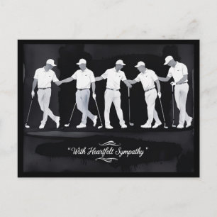 Golf sympathy “With heartfelt sympathy.” Postcard