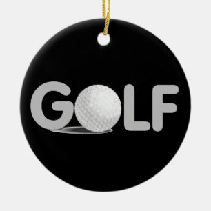 GOLF T-shirts and Gifts Ceramic Tree Decoration
