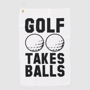 Golf Takes Balls Towel