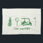 Golf   tea towel<br><div class="desc">Bring the charm of the green into your kitchen with our Golf Kitchen Towel. Perfect for golf enthusiasts, this towel features delightful golf-themed illustrations that add a playful yet sophisticated touch to your home décor. Crafted from high-quality, absorbent materials, our kitchen towel is designed for both style and functionality. Whether...</div>
