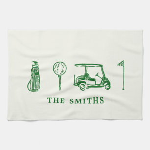 Golf   tea towel