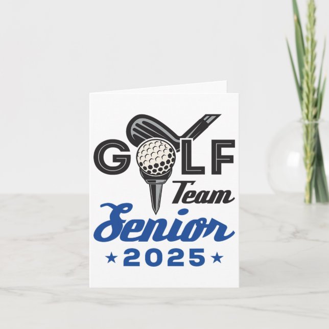 Golf Team Senior 2025 Graduation Night Cl Of 2025  Card (Front)