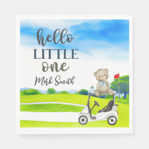 Golf Teddy Bear It's Boy for Baby Shower   Napkin