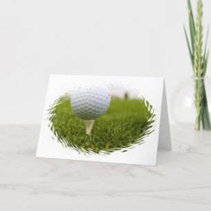 Golf Tee Design Greeting Card