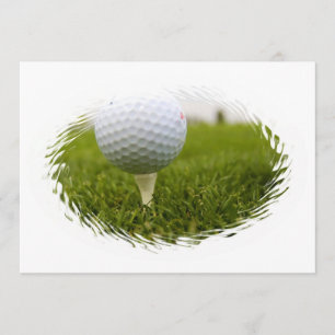 Golf Tee Design Invitation