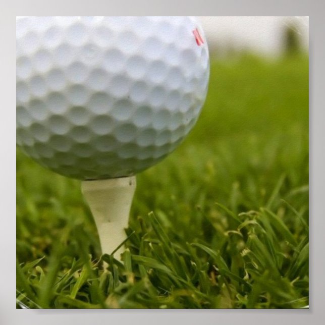 Golf Tee Poster Print (Front)