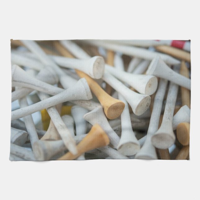 Golf Tees Tea Towel (Horizontal)