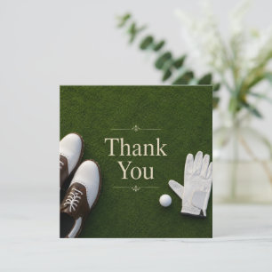 Golf  thank you card