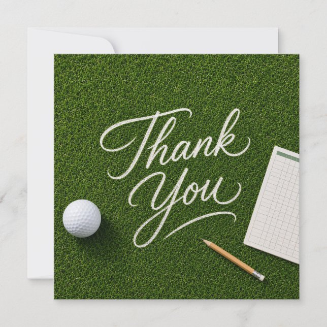 Golf thank you card  (Front)