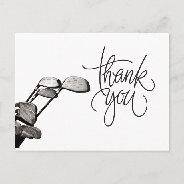 Golf  Thank you card  (Front)
