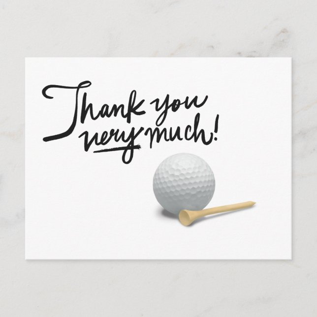 Golf  Thank you card  (Front)