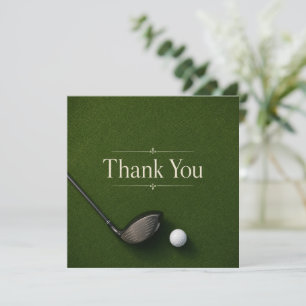 Golf  thank you card