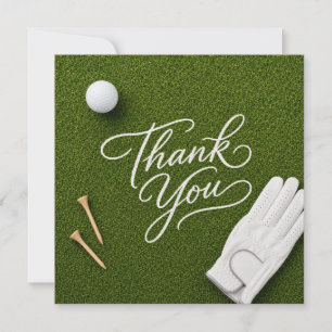 Golf thank you card
