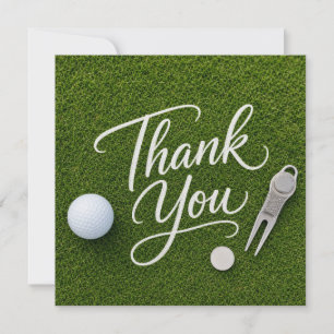 Golf thank you card