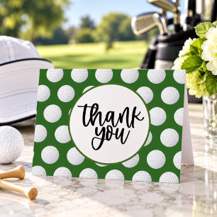 Golf thank you card