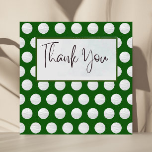 Golf thank you card