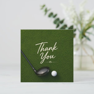Golf thank you card