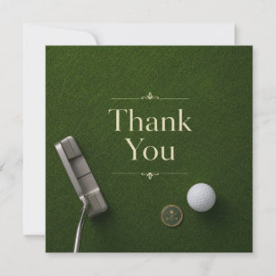 Golf  thank you card
