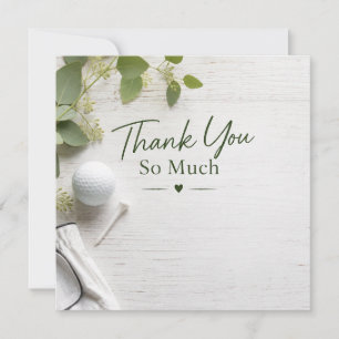 Golf thank you card