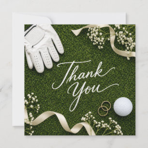 Golf thank you card
