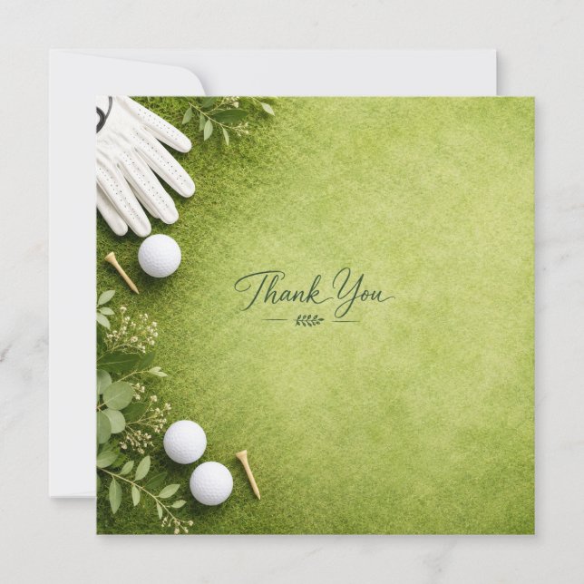 Golf  thank you card (Front)