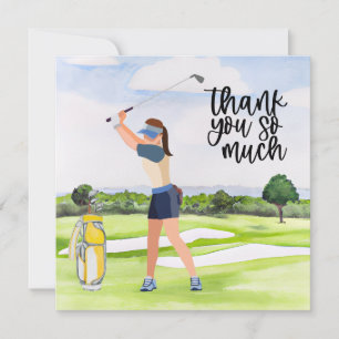 Golf Thank you card for golfer 