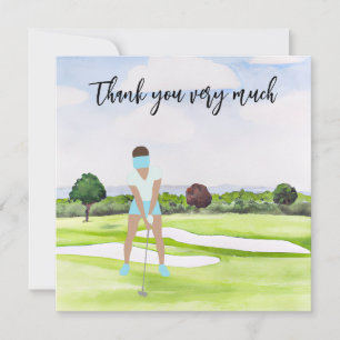 Golf Thank you card for golfer