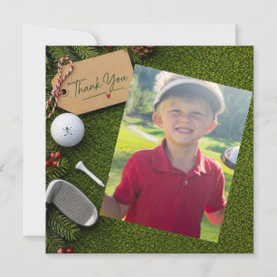 Golf Thank you Create your own photo golfer Card