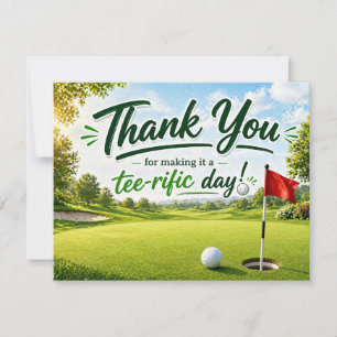Golf Thank you for terrific day Card